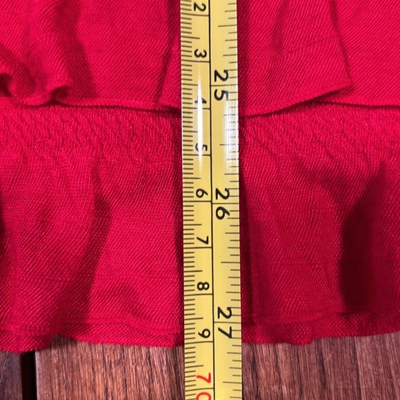 Cato Woman Red Tank Top With Ruffles In Front & Back Size 22/24 - Picture 7 of 10